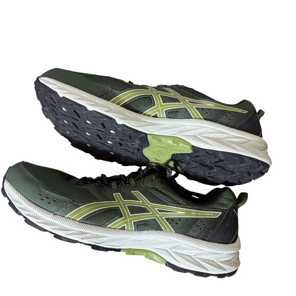 Asics Mens Gel-Venture Running Shoes Size 14 Green & Black Ortholite Cushioning - Picture 4 of 6